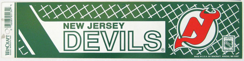 New Jersey Devils Bumper Sticker