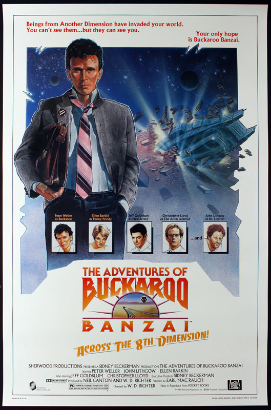 The Adventures of Buckaroo Banzai Across The 8th Dimension Movie Poster