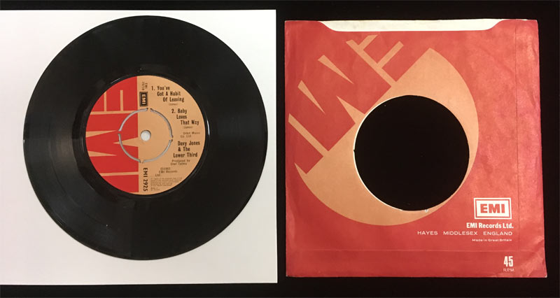 Davy Jones Lower Third / Manish Boys EMI 2925 45 (David Bowie) Vinyl