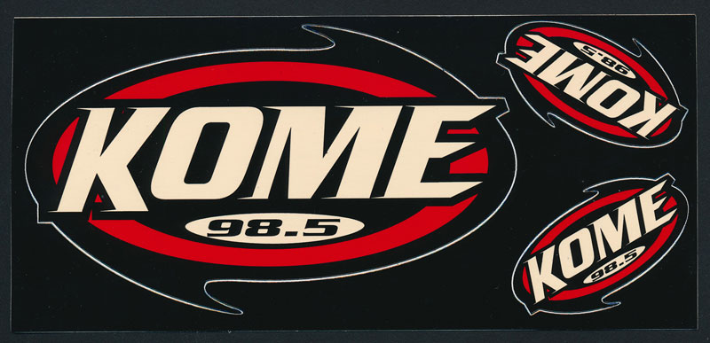 KOME 98.5 1990s Era Sticker