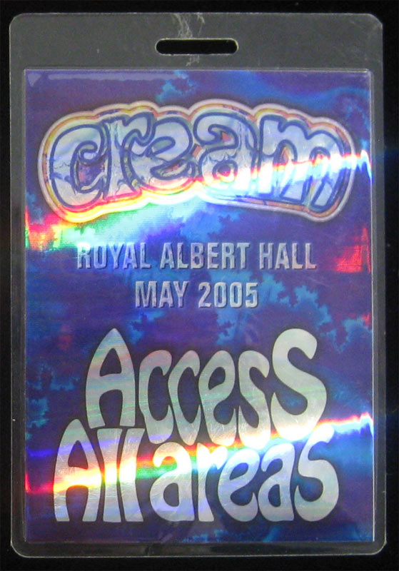 Cream 2005 Access All Areas Royal Albert Hall Laminate