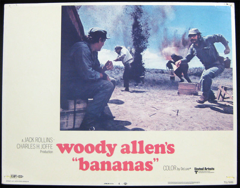 Woody Allen's Bananas Lobby Card