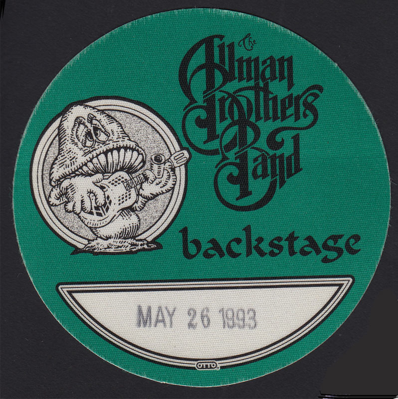 Allman Brothers Band Backstage Pass