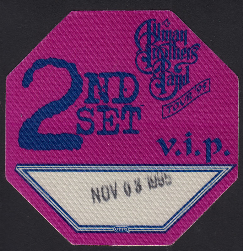 Allman Brothers Band Backstage Pass