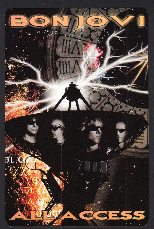 Bon Jovi Bounce Tour 2003 All Access Backstage Pass