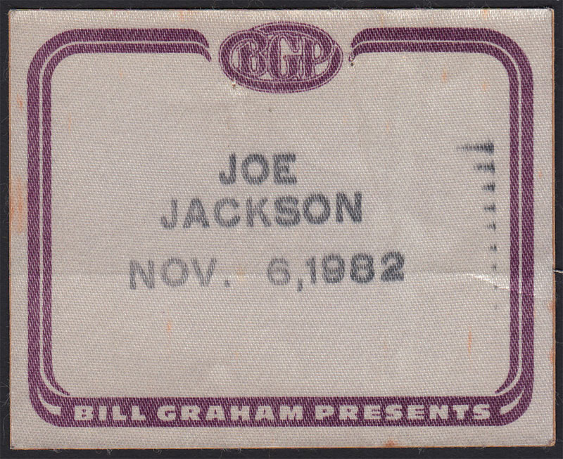 Joe Jackson Backstage Pass