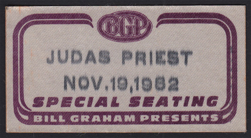 Judas Priest Backstage Pass