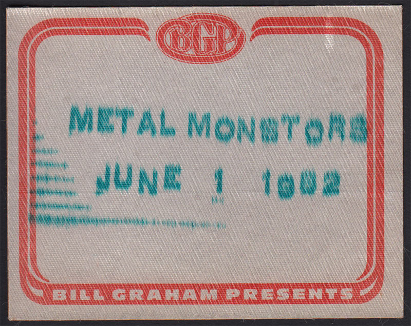 Metal Monsters Motorhead Backstage Pass