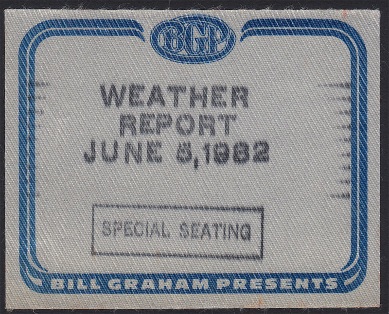Weather Report Backstage Pass