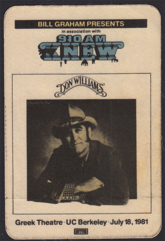 Don Williams Backstage Pass