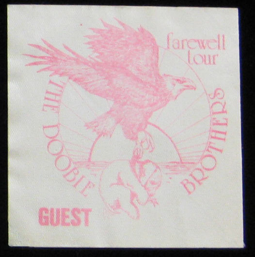 Doobie Brothers Farewell Tour 1982 Guest Backstage Pass