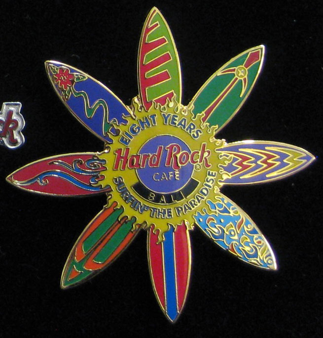 Bali Indonesia Surfin' The Paradise 2001 Hard Rock Cafe Pin