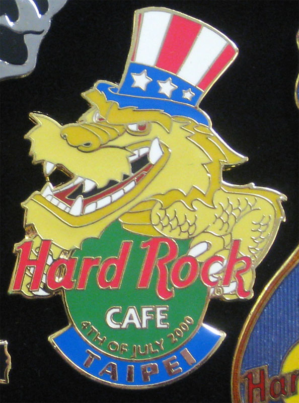 Taipei Taiwan 4th of July 2000 Hard Rock Cafe Pin