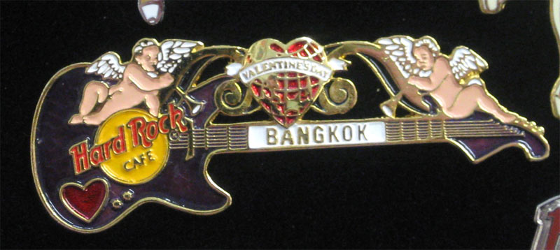 Bangkok Thailand Valentine's Day 1996 Hard Rock Cafe Pin
