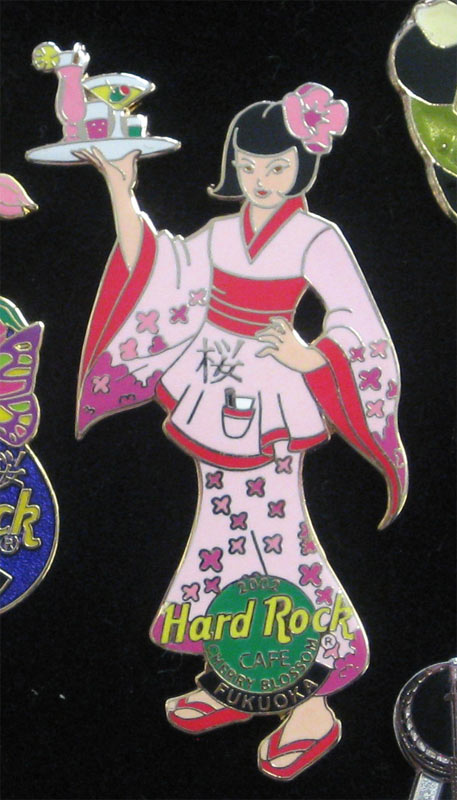 Fukuoka Japan 2002 Cherry Blossom Hard Rock Cafe Pin