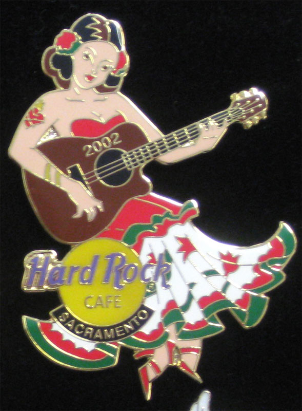 Sacramento California 2002 Hard Rock Cafe Pin