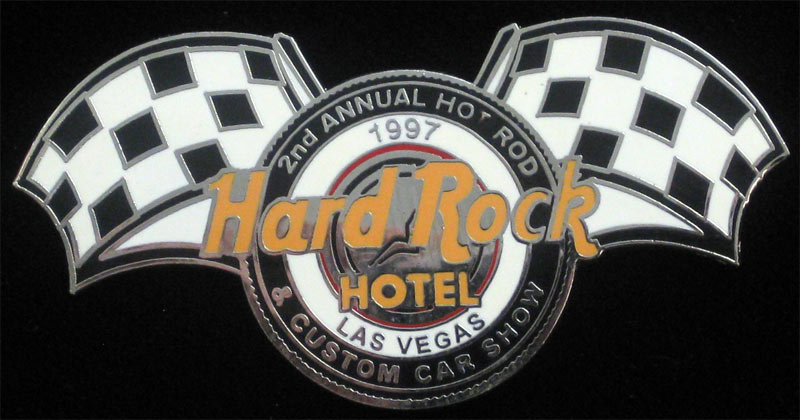 Las Vegas Hard Rock Hotel 2nd Annual Hot Rod and Custom Car Show 1997 Hard Rock Cafe Pin