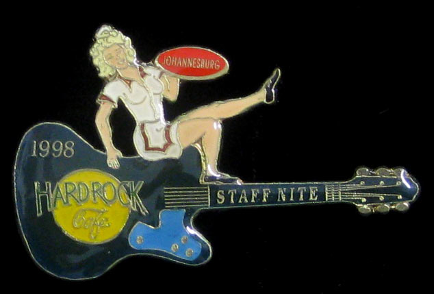 Johannesburg South Africa Staff Nite 1998 Hard Rock Cafe Pin
