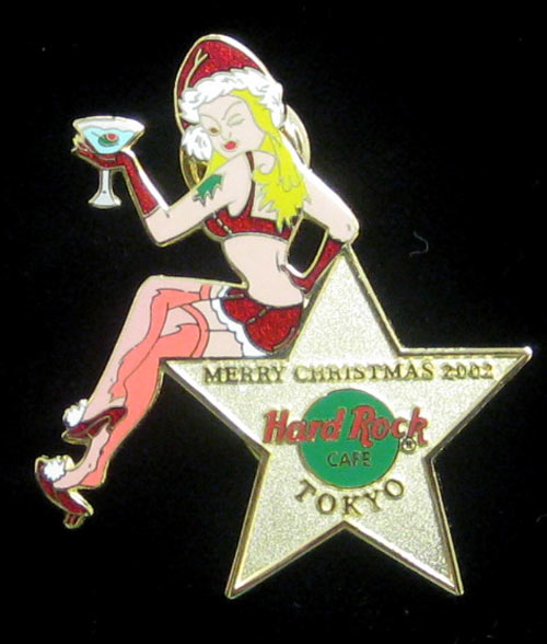 Tokyo Christmas 2002 Hard Rock Cafe Pin