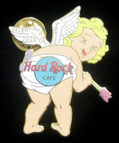 Osaka Valentine's Day 2003 Universal Citywalk Hard Rock Cafe Pin