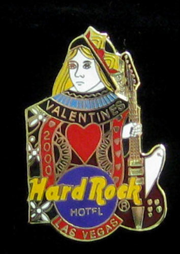 Las Vegas Hard Rock Hotel Valentine's Day 2000 Hard Rock Cafe Pin