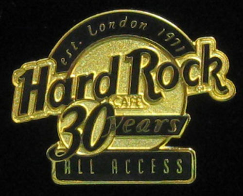 All Access 30th Anniversary 2001 Hard Rock Cafe Pin