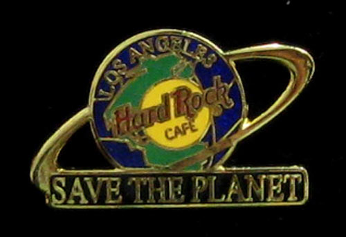 Los Angeles Save the Planet Hard Rock Cafe Pin
