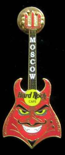 Moscow Halloween 2003 Red Russian Devil Hard Rock Cafe Pin