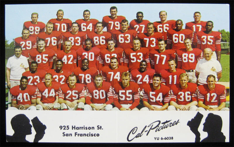 1962 San Francisco 49ers Football Pocket Schedule