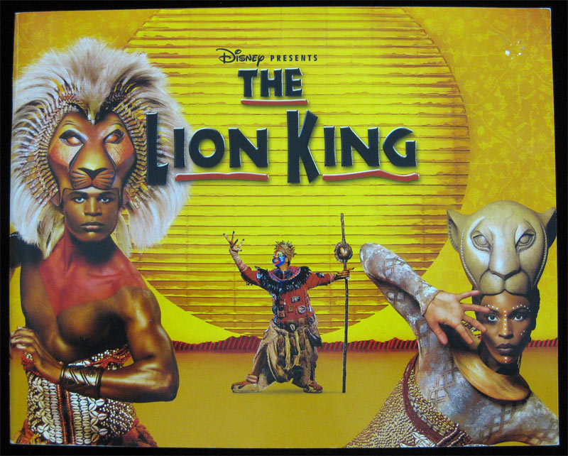 Walt Disney presents the Lion King Theater Program