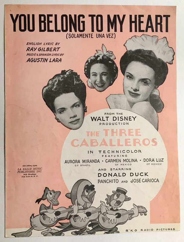You Belong to My Heart Sheet Music