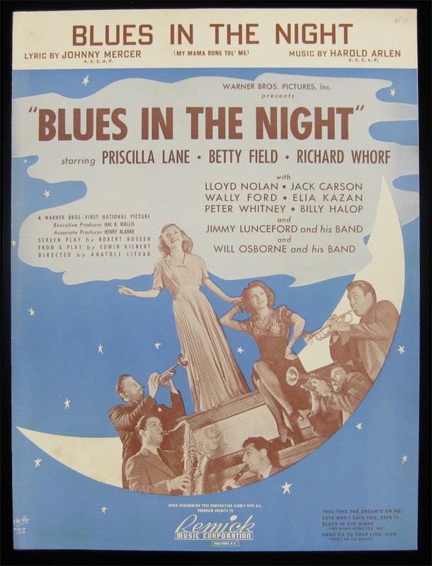 Blues in the Night Sheet Music