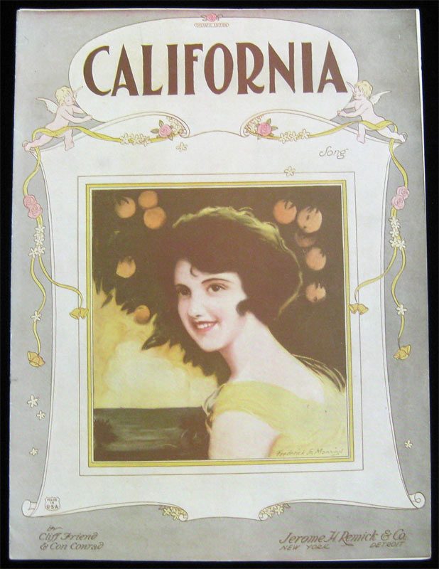 California Operatic Edition Cliff Friend Con Conrad Sheet Music