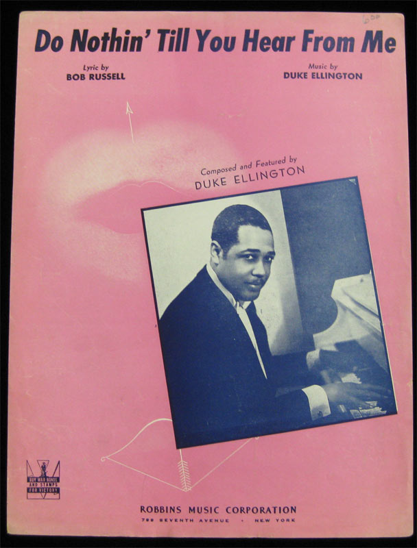 Duke Ellington Do Nothin Till You Hear From Me Sheet Music