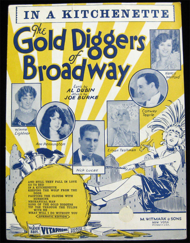 Gold Diggers of Broadway - In a Kitchenette Al Dubin Joe Burke Sheet Music