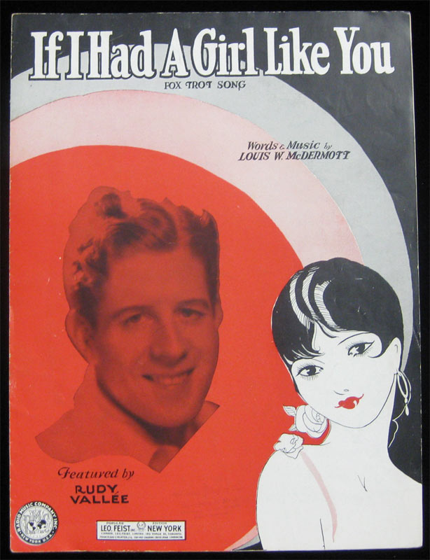 If I Had a Girl Like You - Rudy Vallee Sheet Music