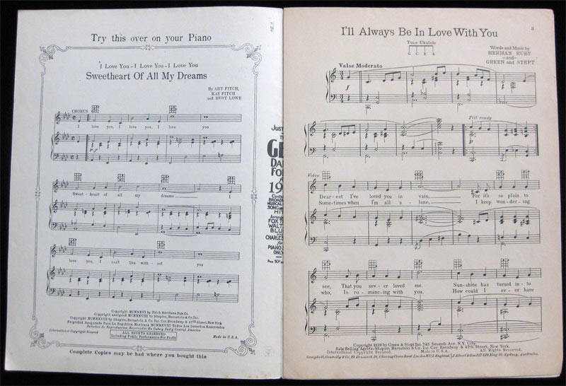 Ill Always Be In Love With You Sheet Music