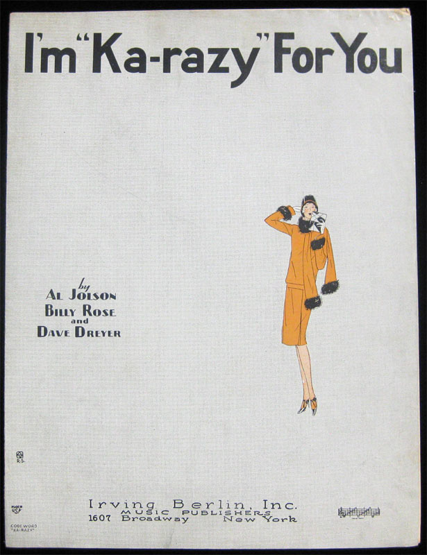 I'm Ka-razy For You Sheet Music