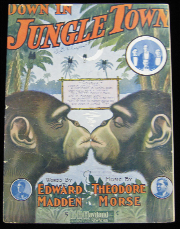 Down in Jungle Town 1908 Sheet Music