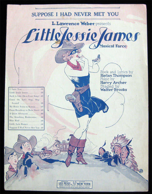 Little Jessie James Suppose I Had Never Met You Sheet Music