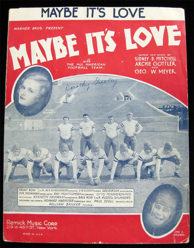 Maybe It's Love Sheet Music