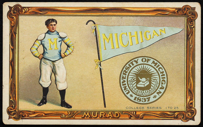 Murad T6 Michigan Football Cabinet Card