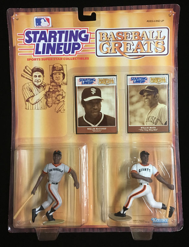 Starting Lineup Willie McCovey Mays 1989 San Francisco Giants Baseball Greats Action Figure / Toy