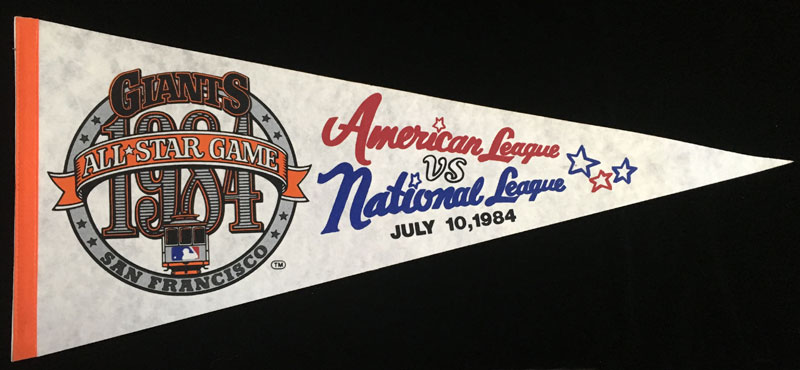 1984 MLB All-Star Game San Francisco Giants Candlestick Park Pennant
