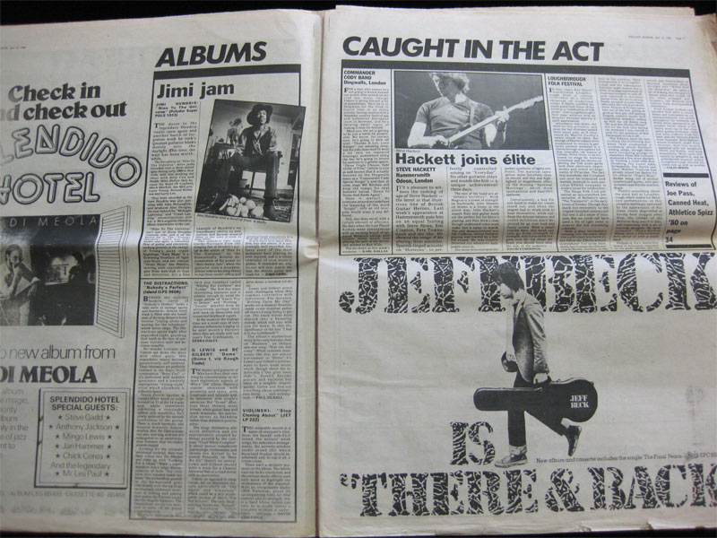 Melody Maker 6/12/1980 RARE Magazine Led Zeppelin tour Jimi