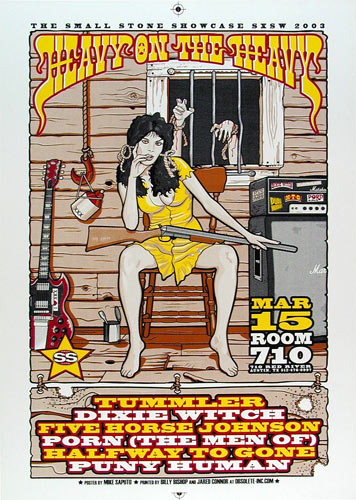 Mike Saputo Heavy on the Heavy SXSW Showcase 2003 Poster