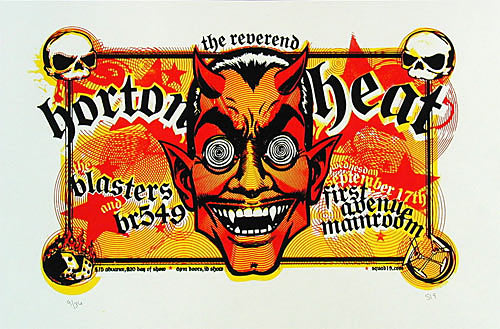 Squad 19 Reverend Horton Heat Poster