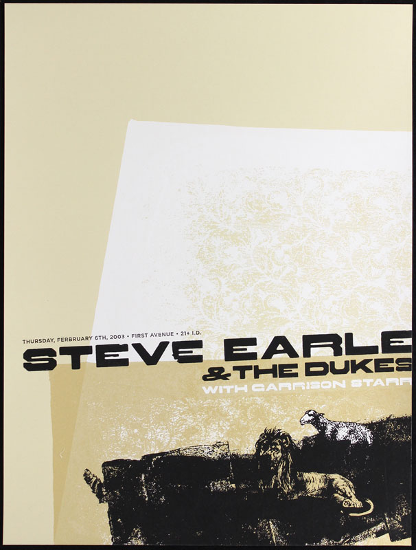 Aesthetic Apparatus Steve Earle Poster