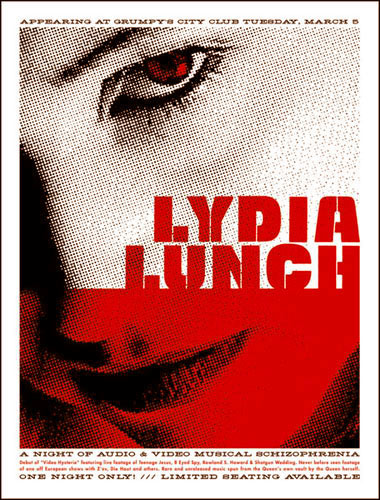 Aesthetic Apparatus Lydia Lunch Poster