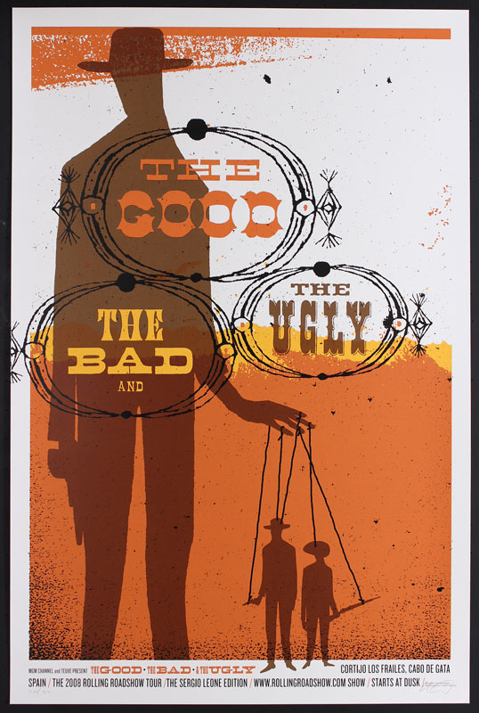 Jeff Kleinsmith The Good The Bad and the Ugly - Clint Eastwood Movie Poster